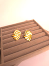 Swirl Sparkle Stud Earrings