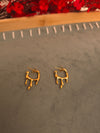 Modern Abstract Gold Hoops