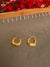 Classic Textured Gold Finish Hoops