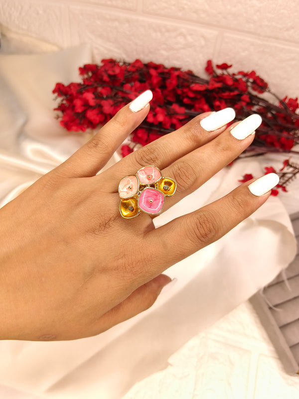 Blush Bloom Flower Ring