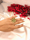 Golden Petal Bloom Ring