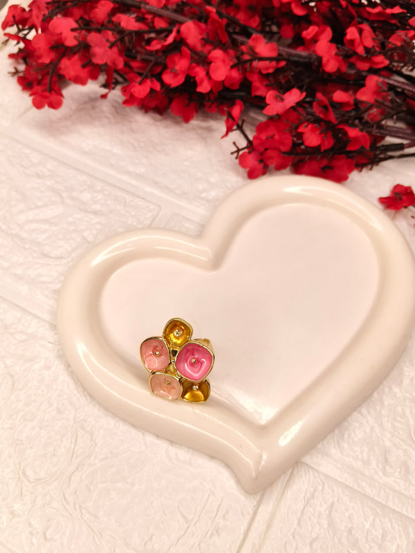 Blush Bloom Flower Ring