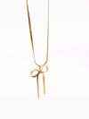 Golden Ribbon Bow Chain