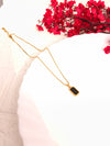 Classic Black Enemel Pendant Chain