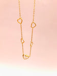 Golden Heart Cascade Chain