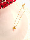 Enamel Glossy Heart Pendant Chain