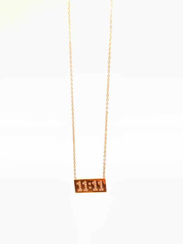Angel Number Pendant Chain Necklace
