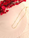 Golden Minimal Bead Chain Necklace