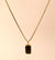 Classic Black Enemel Pendant Chain
