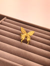 Golden Flutter Butterfly Ring