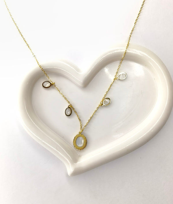 Golden Aurora Charm Necklace