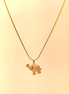 Minimal Elephant Pendant Chain