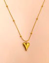 Heart Drop Pendant Chain