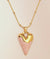 Enamel Glossy Heart Pendant Chain