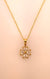 Crystal Clover Stone Pendant Chain