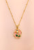 Blush Garden Pearl Enamel Pendant Chain