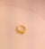 Golden Molten Curve Ring