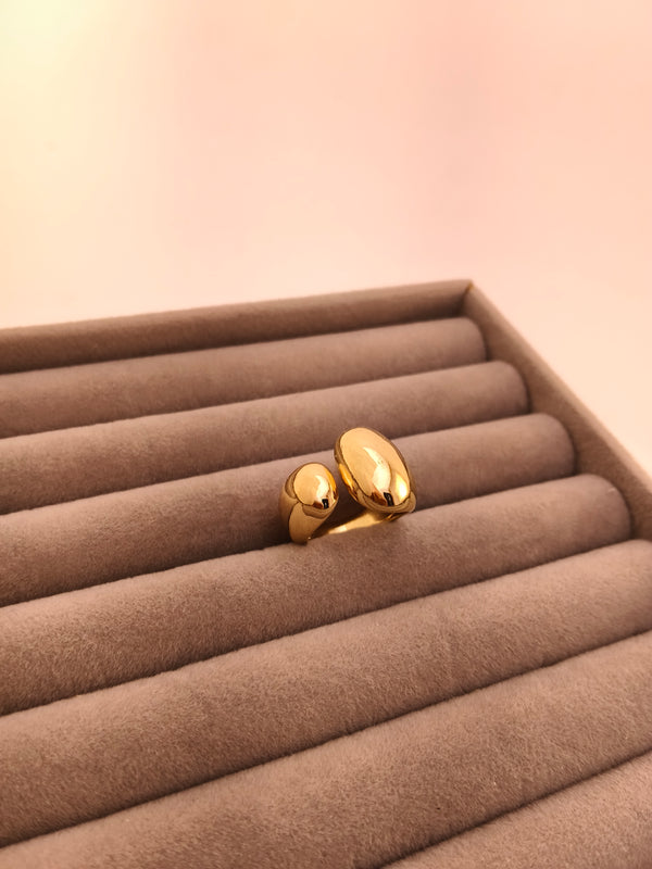 Aurora Twin Pebble Ring