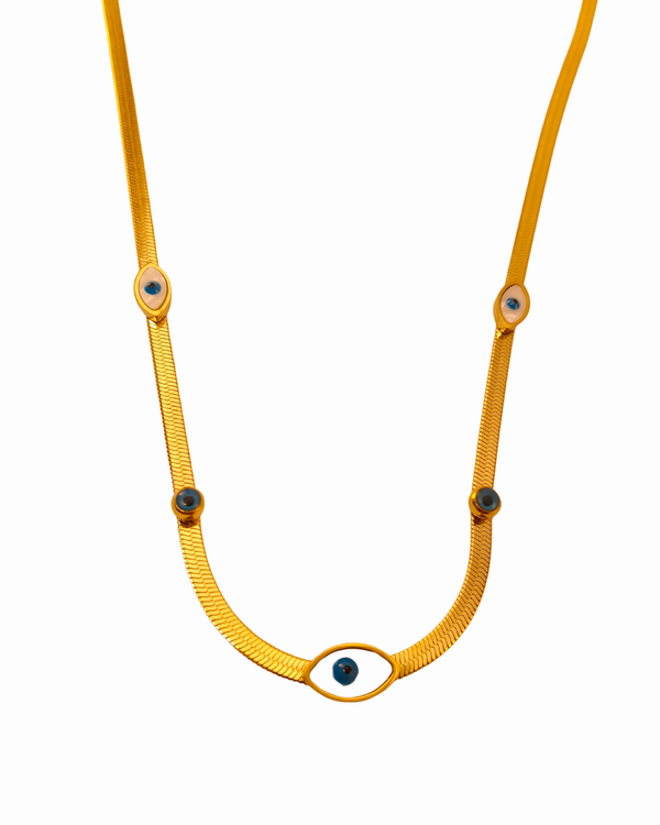 Golden Evil Eye Protection Chain