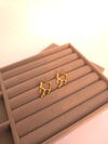 Modern Abstract Gold Hoops
