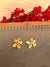Golden Petal Studs Earings