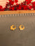 Gold Plated Irregular Crinkle Hoops
