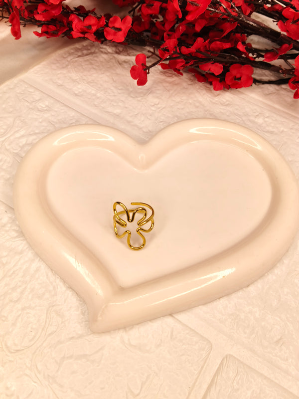 Floral Open Petal Ring