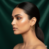 Modern Abstract Gold Hoops