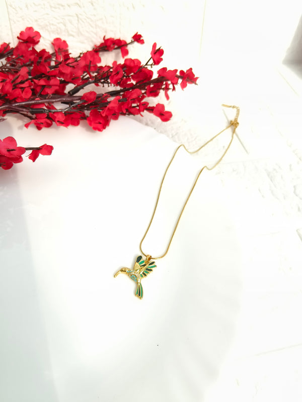 Green Whisper Bird Chain