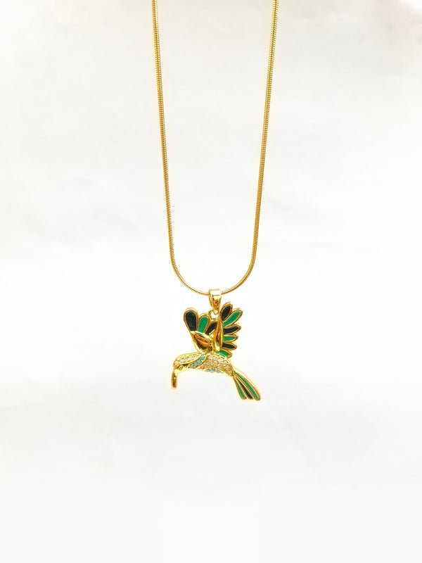 Green Whisper Bird Chain