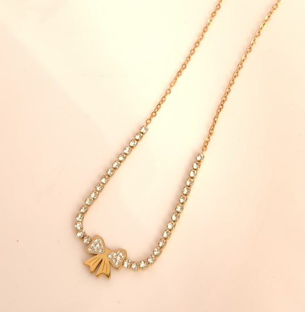 Crystal Grace Bow Chain