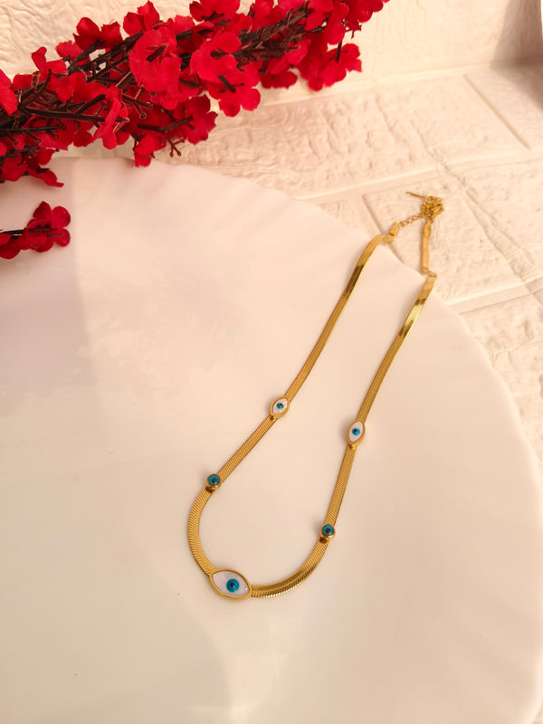 Golden Evil Eye Protection Chain