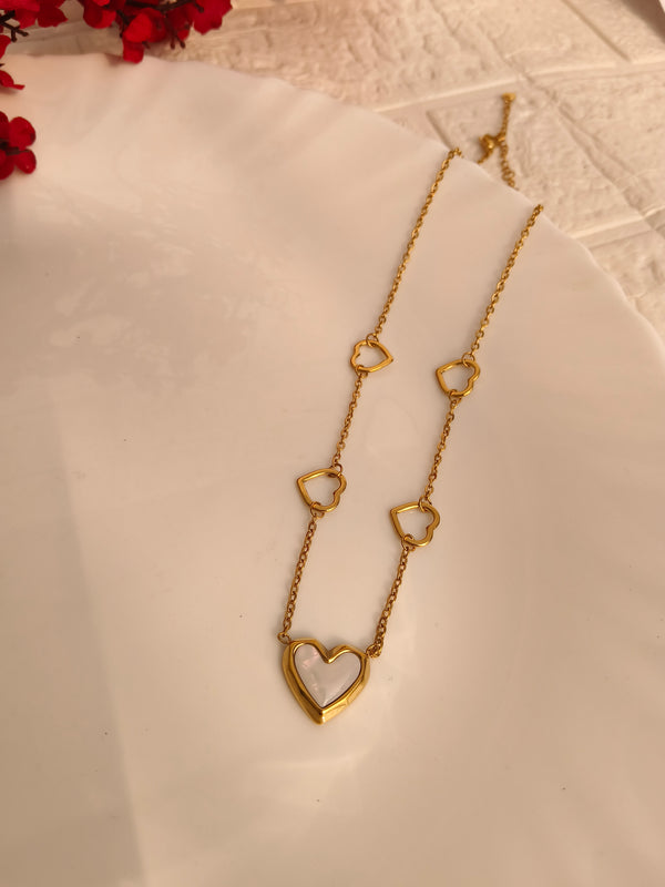 Golden Heart Cascade Chain