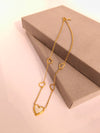 Golden Heart Cascade Chain