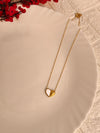 Dual Texture Heart Pendant Chain