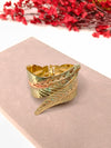 Golden Leaf Wrap Hand Cuff