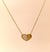 Dual Texture Heart Pendant Chain