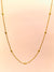 Golden Minimal Bead Chain Necklace