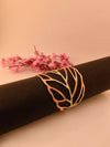 Floral Leaf Art Open Work Cuff