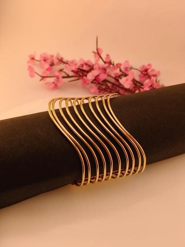 Designer Minimal Spiral Wire Hand Cuff