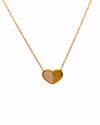 Dual Texture Heart Pendant Chain